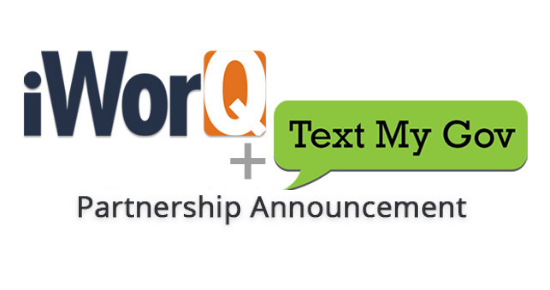 iWorQ and Text My Gov Logos